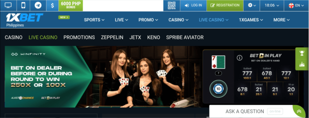 1xBet Live Games